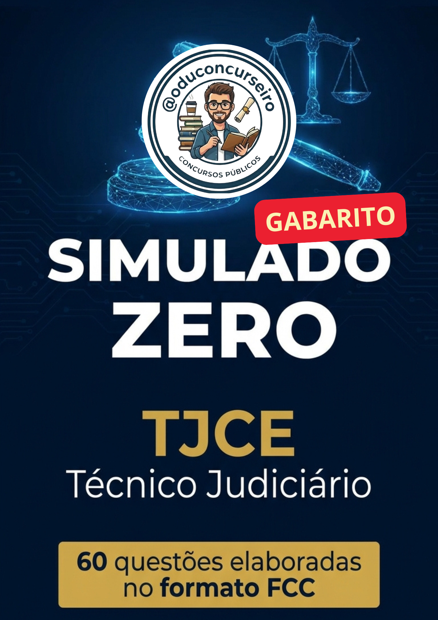 Capa do Gabarito – Simulado Zero TJCE 2026