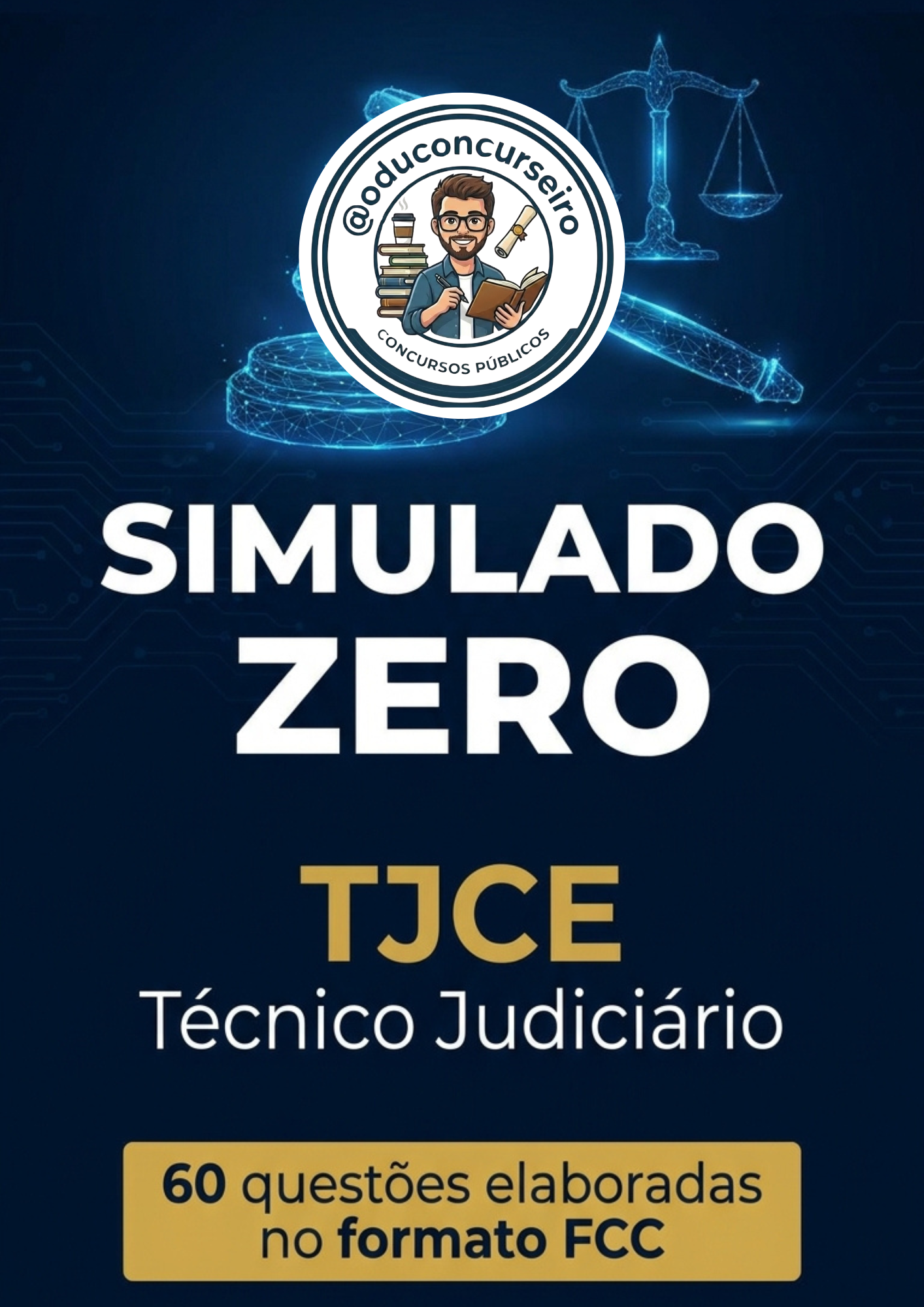 Capa do Simulado Zero TJCE 2026