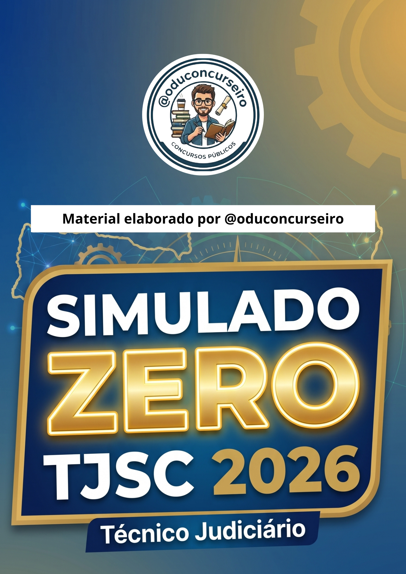Capa do Simulado Zero TJSC 2026